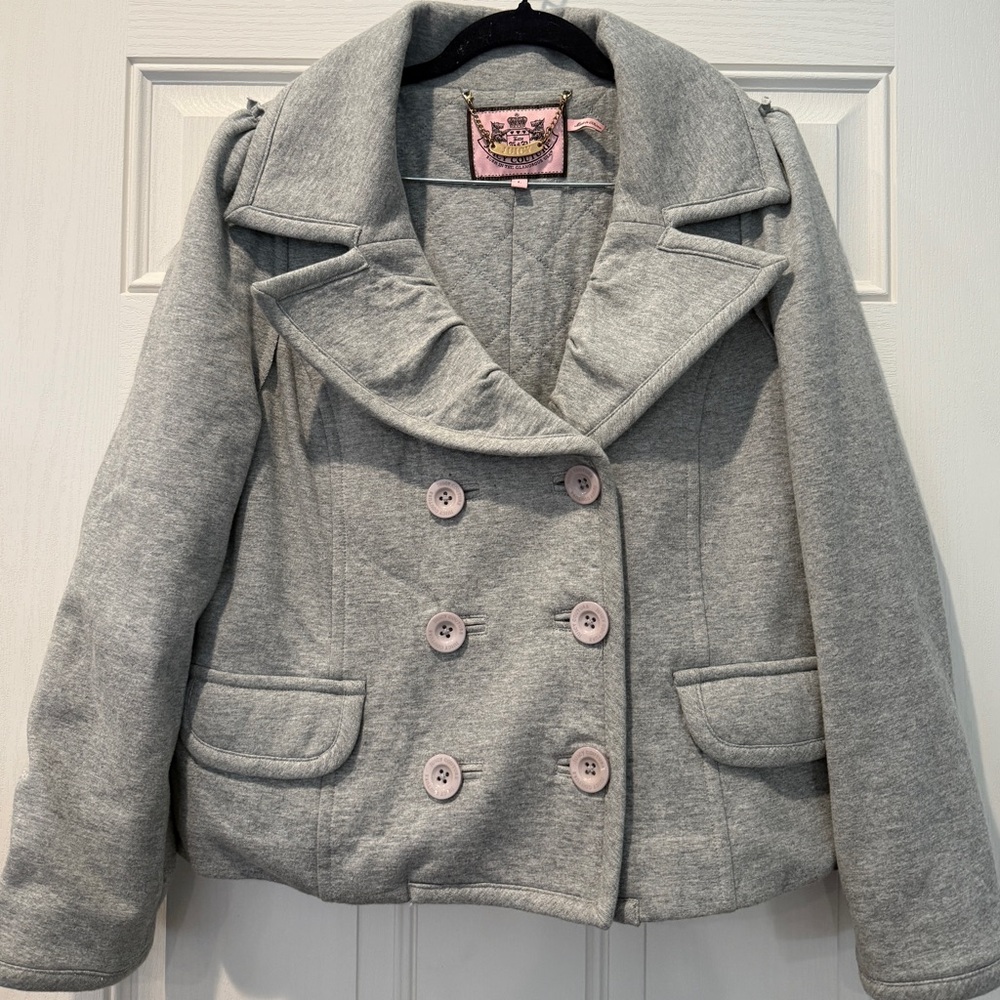 Juicy Couture Light Gray Peacoat